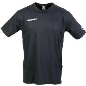 uhlsport T-Shirt - Camiseta de fitness para hombre, color negro, talla L