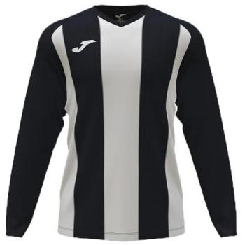 Camiseta manga larga PISA II negra y blanca JOMA