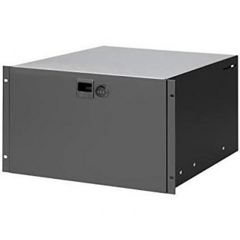 Cajón de rack de 19 pulgadas 6U de acero con cerradura numérica Adam Hall 87406CL