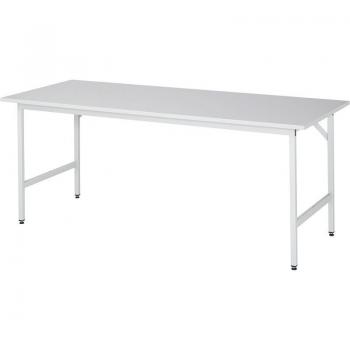 Mesa de trabajo regulable RAU Jerry, melamina, 2000x800-850 mm