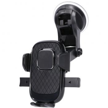 Extralink EPH-C3 Soporte Activo para Teléfono Móvil y Ordenador Portátil - Soporte para Coche, Compatible con Teléfonos Móviles/Smartphones, Color Negro
