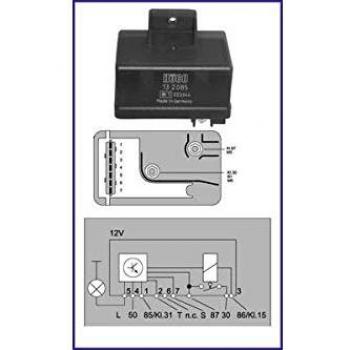 Hitachi 132085 Relé, glühanlage Uso lühre Lais, glühzeit dispositivo de control