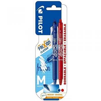 PILOT Blister 2 bolis Frixion Clicker Azul/Rojo