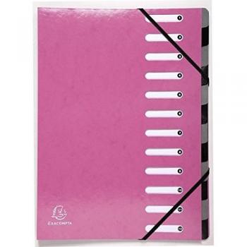 Clasificadores Harmonika Â® lomo extensible Iderama Â® con gomas y ventanas troqueladas, tamaño 24,5x32 cm para A4, carpeta archivadora EXACOMPTA Iderama de