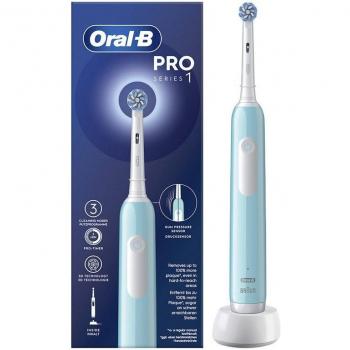 Cepillo de dientes eléctrico ORAL-B Pro 1 Sensitive Clean Turquesa con mango recargable, diseñado por Braun