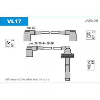 Juego de cables de encendido JANMOR VL17 para VOLVO 850, V70 I y RENAULT SAFRANE 2