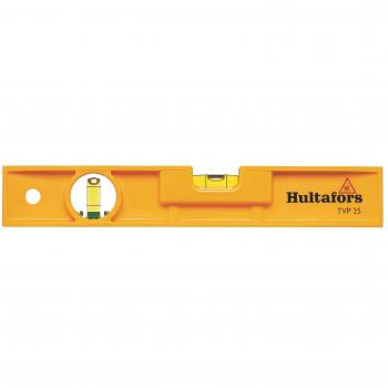 Nivela Torpedo Hultafors 25 cm Antiestática con 2 Viales (90° y 180°) Ultra-Robusta para Mediciones Variadas