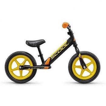 S'Cool PedeX Race - Bicicleta infantil, color negro/amarillo mate, tamaño talla única