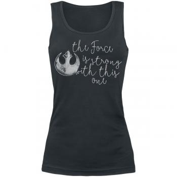 Star Wars The Force Is Strong with This One Top Mujer Negro S