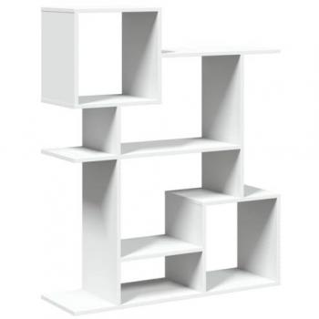 Librería Divisora Blanca 92x29x112 cm en Aglomerado de Madera Ingeniería