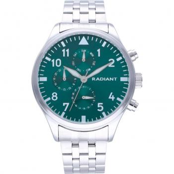 Radiant - Reloj de hombre Caiman RA612703 con correa de acero plateada y gris.