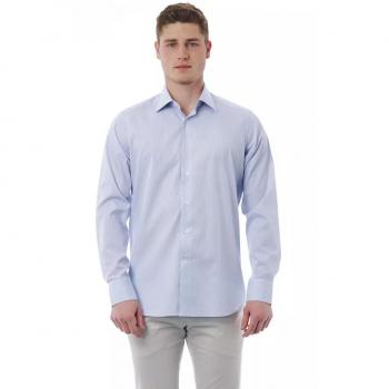 Bagutta Light Blue Cotton Shirt - 4XL