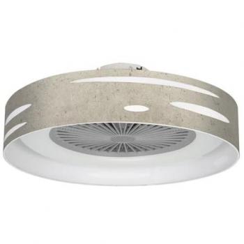Ventilador de Techo LED Odra 72W Cemento Gris con Mando a Distancia y Motor AC