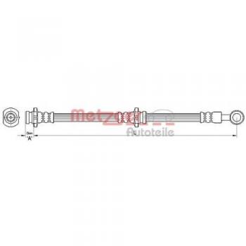 Metzger 4110462 Tubo flexible de frenos
