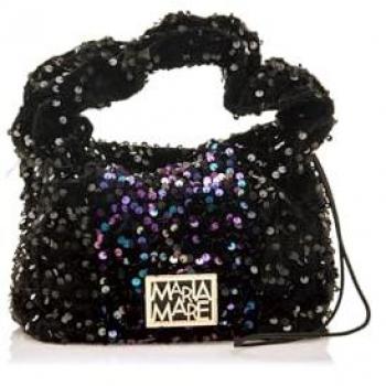 Bolso de Mano Solen Negro con Lentejuelas y Cierre Cremallera - Mariamare 2024