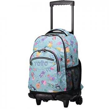 TOTTO Morral Rue Bomper Renglones Mochila con Ruedas, Adultos Unisex, Azul