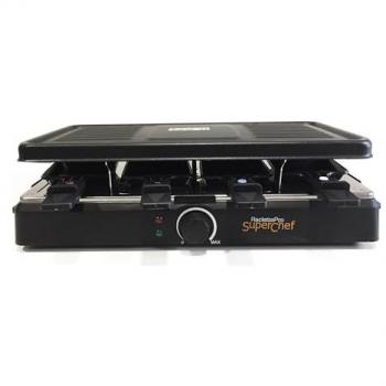 Raclette Eléctrica Superchef para 8 Personas con Recubrimiento Antiadherente ILAG Swiss Technology