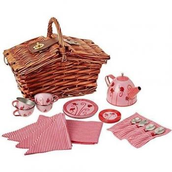 Cesta Pic-nic con Set de Té Mariquitas