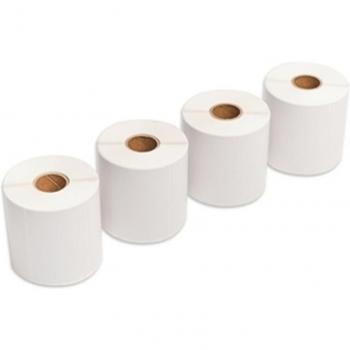 iggual Pack 4 rollos papel térmico adhesivo 2400 etiquetas en total 74x50 mm
