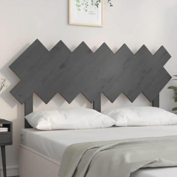 Cabecero para cama de madera maciza de pino blanca 151,5x3x81 cm