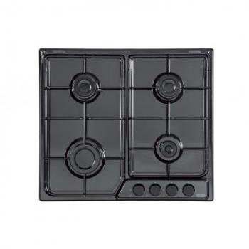 Delonghi Placa de Cocina Empotrada a Gas 58 cm con 4 Fuegos Color Negro FFN 46 ASV