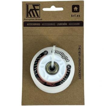 Ruedas con luces LED KRF Spotlight 72mm 85A Rojas