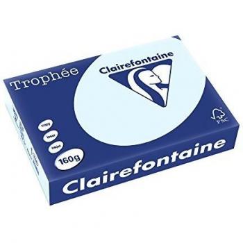 Clairefontaine Trophée - Resma de papel, 250 hojas, A4, 21 x 29.7 cm, color azul