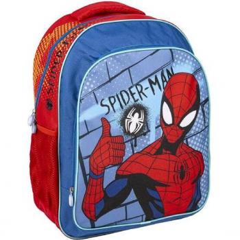 Mochila Escolar Mediana 41 cm Spiderman Blue - Cerdá