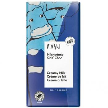 Vivani Chocolate con Leche Relleno de Crema de Leche Orgánico 100g