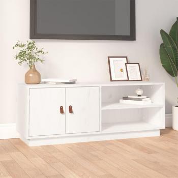 Mueble de TV de madera maciza de pino 105x34x40 cm, Mueble de Salon, Mueble TV, Mueble TV salon, Mueble Televisor, Mesa de TV, Mueble tele - vidaXL