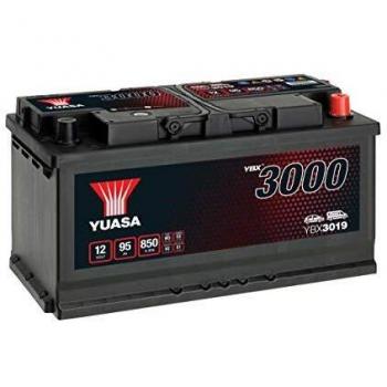 Yuasa YBX3019 Batería de coche SMF Starter recargable 95 AH+DCHA
