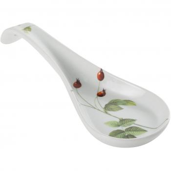 La Cija Frutas Silvestres Rosal - Reposa cucharas de porcelana, color blanco