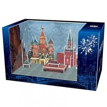 CubicFun - Puzzle 3D - Año Nuevo En Moscú - 27 Piezas - OM3607H