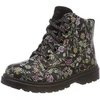 Superfit Girls' Spirit Combat Boots, Black Black Multi 02, 9.5 UK Child