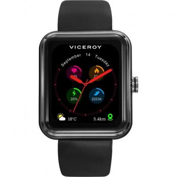Viceroy Smart Pro - Reloj de hombre de aluminio con correa negra