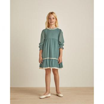 Vestido bámbula de niña con adorno de plumetti Coconut El Corte Inglés