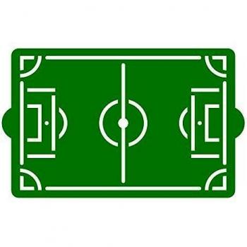 Decora 9270972 - Plantilla de campo de fútbol, 30 x 20 cm