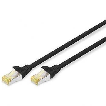 DIGITUS - Cable de red (cat. 6A, 2 m, apantallamiento S-FTP, conectores de cobre, revestimiento LSZH, color negro