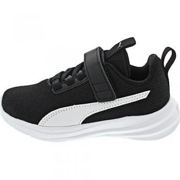 Zapatillas deportivas casuales Puma Rickie Runner AC+ para niños en color negro