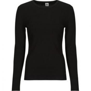 Camiseta Manga Larga Petit Bateau L'Iconique Col Redondo Mujer Negra Talla S