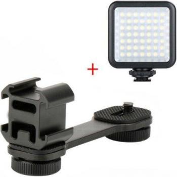 Adaptador de micrófono y soporte de luz para cardán Zhiyun Smooth 4, incluye 4 accesorios de montaje para DJI Osmo Mobile 3 e iSteady X