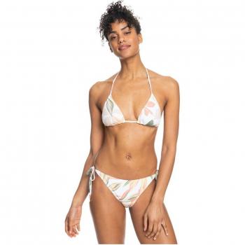Conjunto de bikini de mujer Roxy Printed Beach Classics blanco naranja - XS