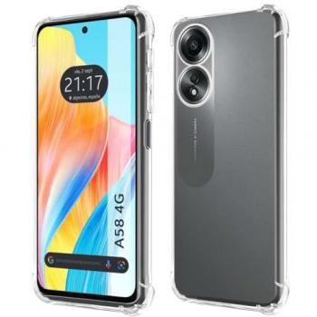Funda Silicona Antigolpes Transparente Compatible con Oppo A58 4G