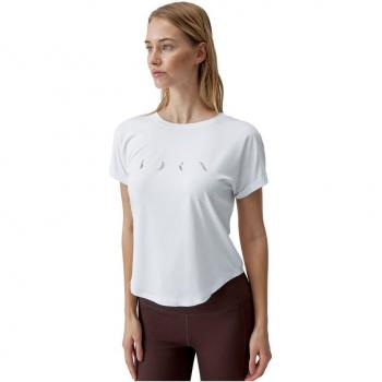Camiseta Deportiva Mujer Blanca Sostenible 4 Way Stretch