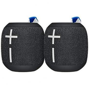Ultimate Ears Wonderboom 2 Altavoz Inalámbrico, Graves Profundos, Sonido Envolvente de 360°, Impermeable, Conexión de 2 Altavoces para Sonido Potente, Batería de 13 h, color Negro