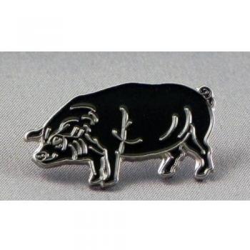Pin de Metal esmaltado, Insignia Broche Pelo de cerda Cerdo Granja