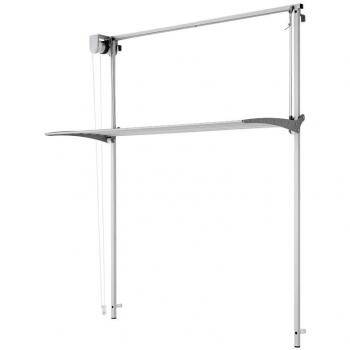 Foxydry - Tendedero de pared retráctil vertical Wall 150, dimensiones 152x52x137 cm, manual