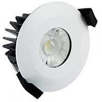 Foco Empotrable LED Bajo Perfil IP65 Ignífugo 8.5W 3000K 640lm Regulable Blanco Mate