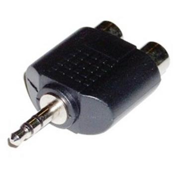 Pccablenet - Adaptador Audio Jack 3.5 Macho a 2xrca Hembra