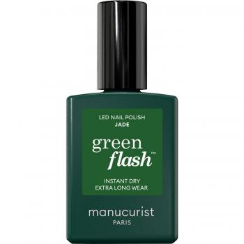 Manucurist Green Flash Instant Dry Extra Long Wear Esmalte de Uñas 15 ml Jade